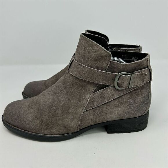 Born Jorgette Women's Gray Suede Ankle Boots Size 9.5 Casual Chic Fall Comfort - Picture 7 of 13